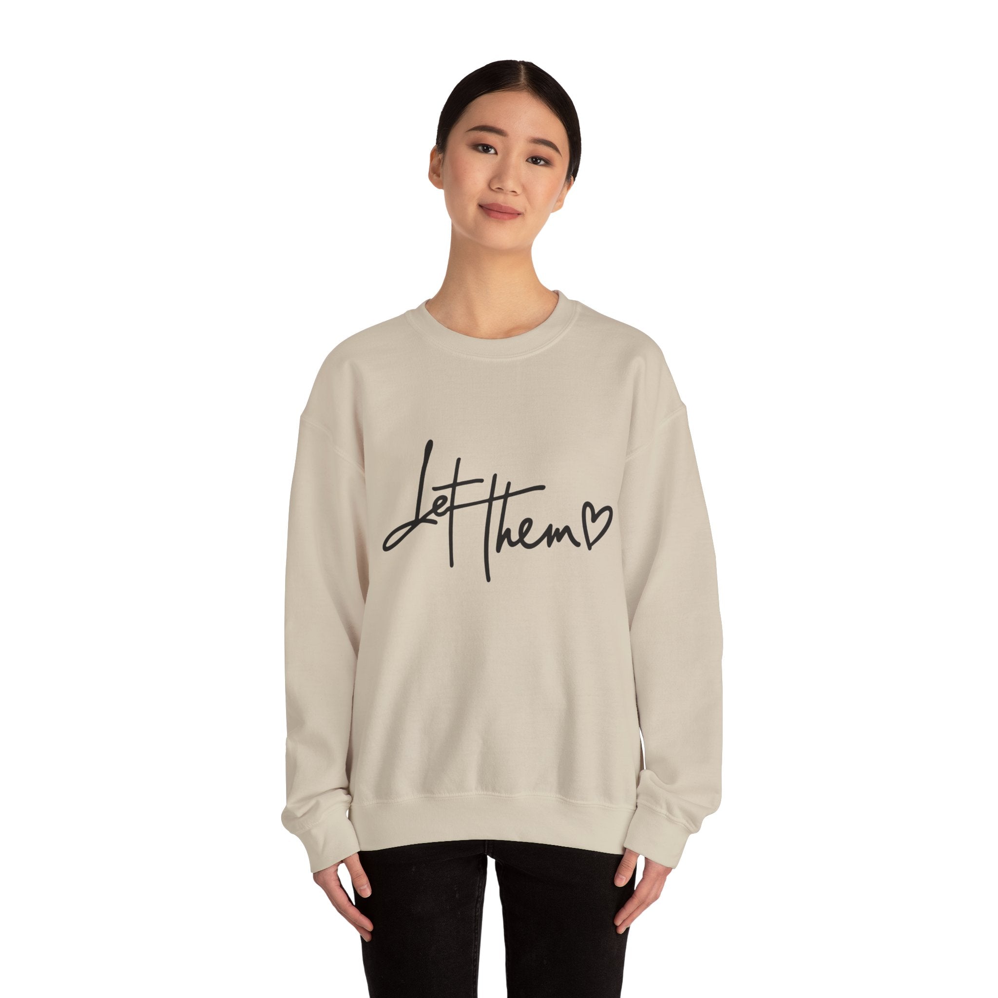 Let Them Be Cozy Sweatshirt, Unisex Crewneck, Motivational Apparel, Casual Outfit, Gift for Her/Him, Everyday Wear