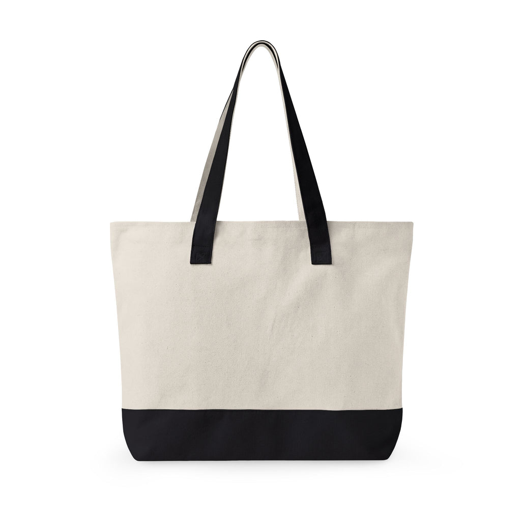 Canvas Tote Bag — 'Anjoly30 Boutique' Zippered Front Pocket Tote