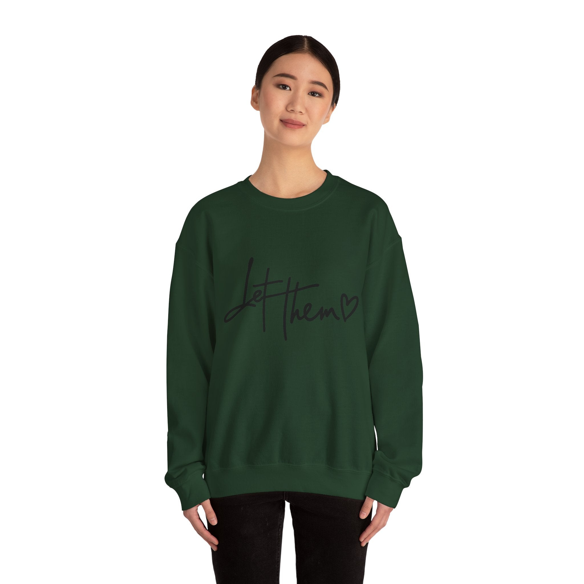 Let Them Be Cozy Sweatshirt, Unisex Crewneck, Motivational Apparel, Casual Outfit, Gift for Her/Him, Everyday Wear