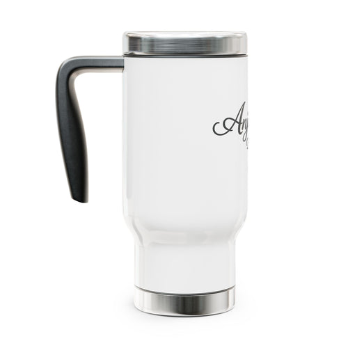 Anjoly30 Boutique 14oz Stainless Travel Mug with Handle