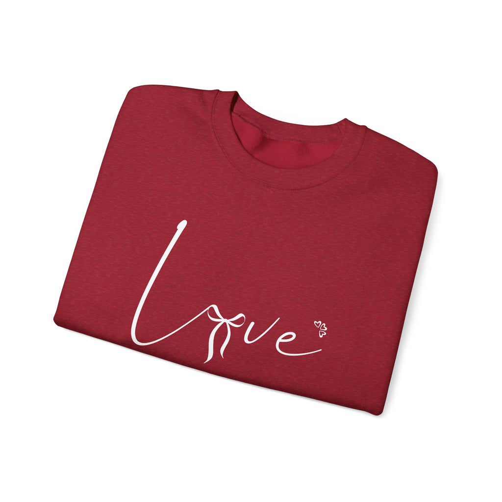 Love Script Crewneck Sweatshirt — Cozy Valentine’s Day Gift