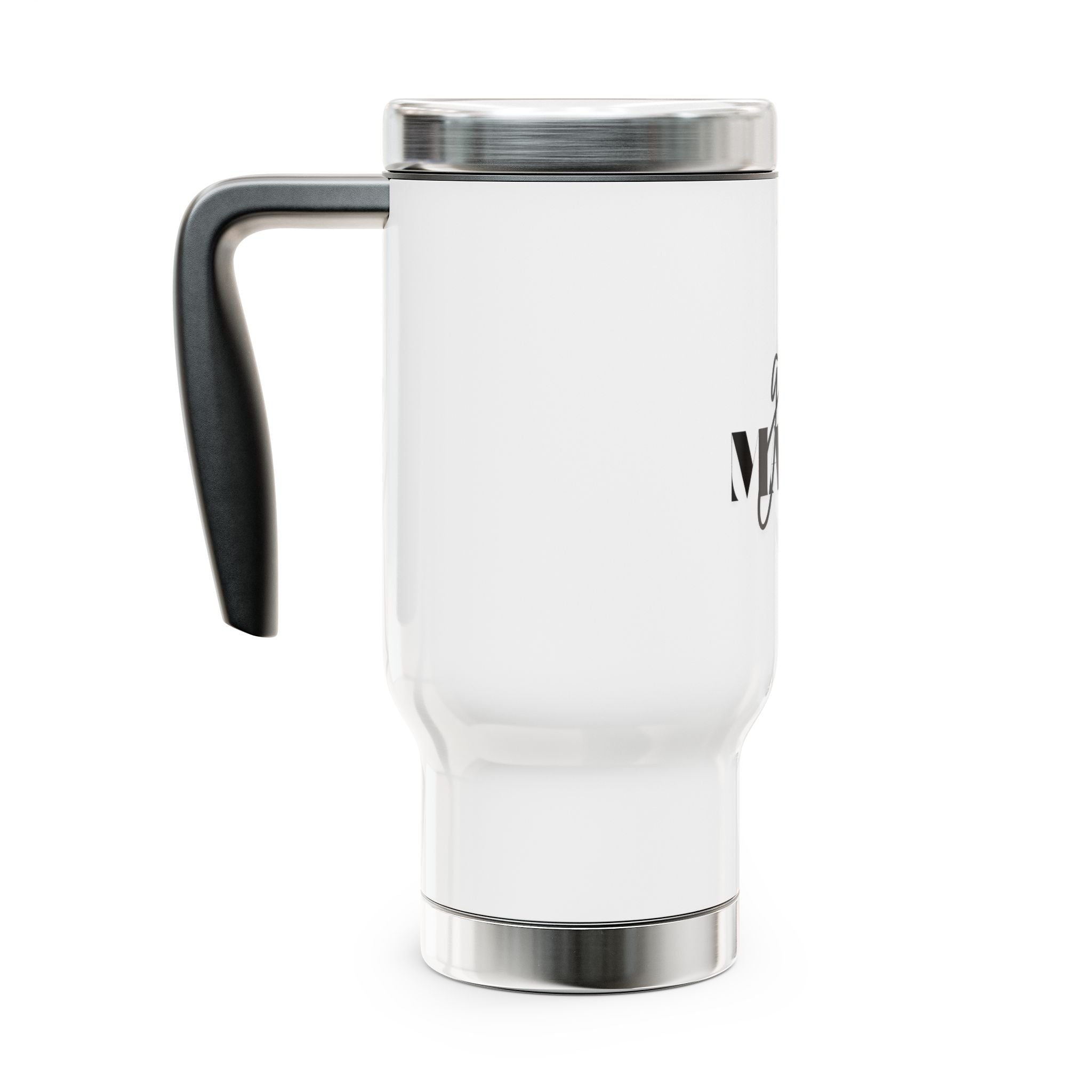 Travel Mug — "Girl Mama" Stainless Steel 14oz Insulated Tumbler with Handle