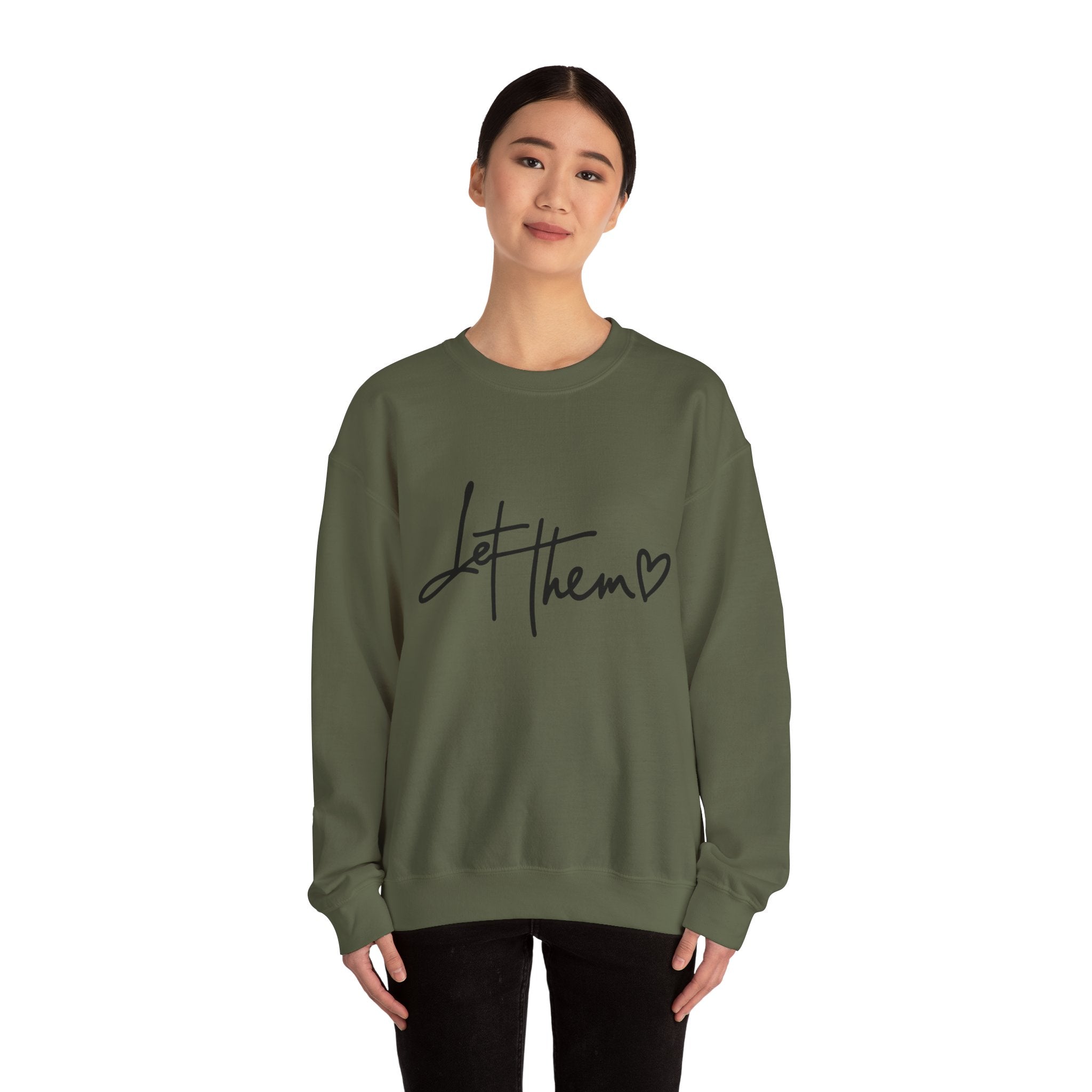 Let Them Be Cozy Sweatshirt, Unisex Crewneck, Motivational Apparel, Casual Outfit, Gift for Her/Him, Everyday Wear