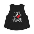 Crop Top — Minimal Red Heart Graphic | Women's Casual Summer Tank