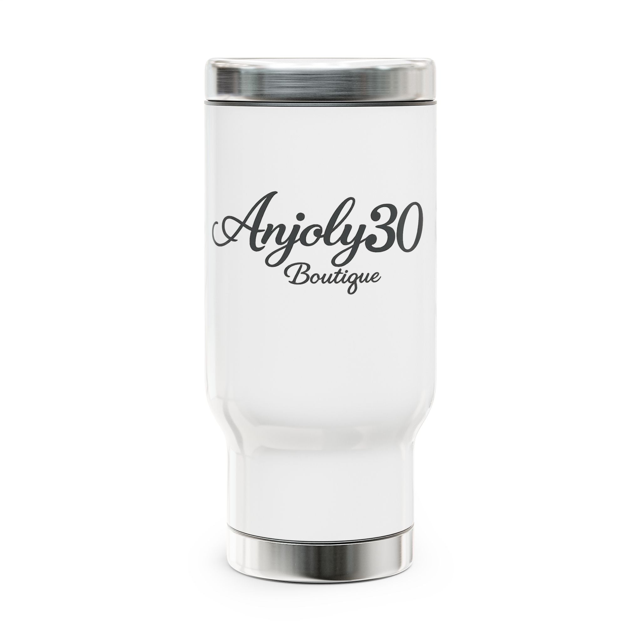 Anjoly30 Boutique 14oz Stainless Travel Mug with Handle