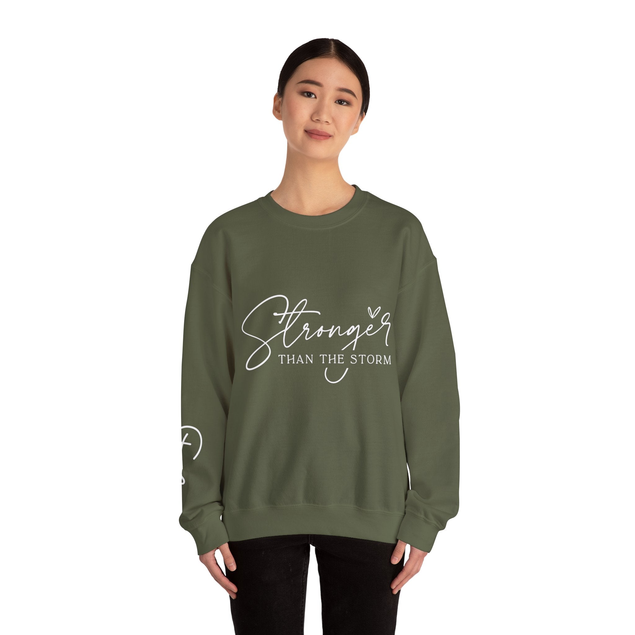 Strong & Resilient Crewneck Sweatshirt, Inspirational Apparel, Cozy Gift, Motivational Fashion, Everyday Comfort, Perfect for Self-Care