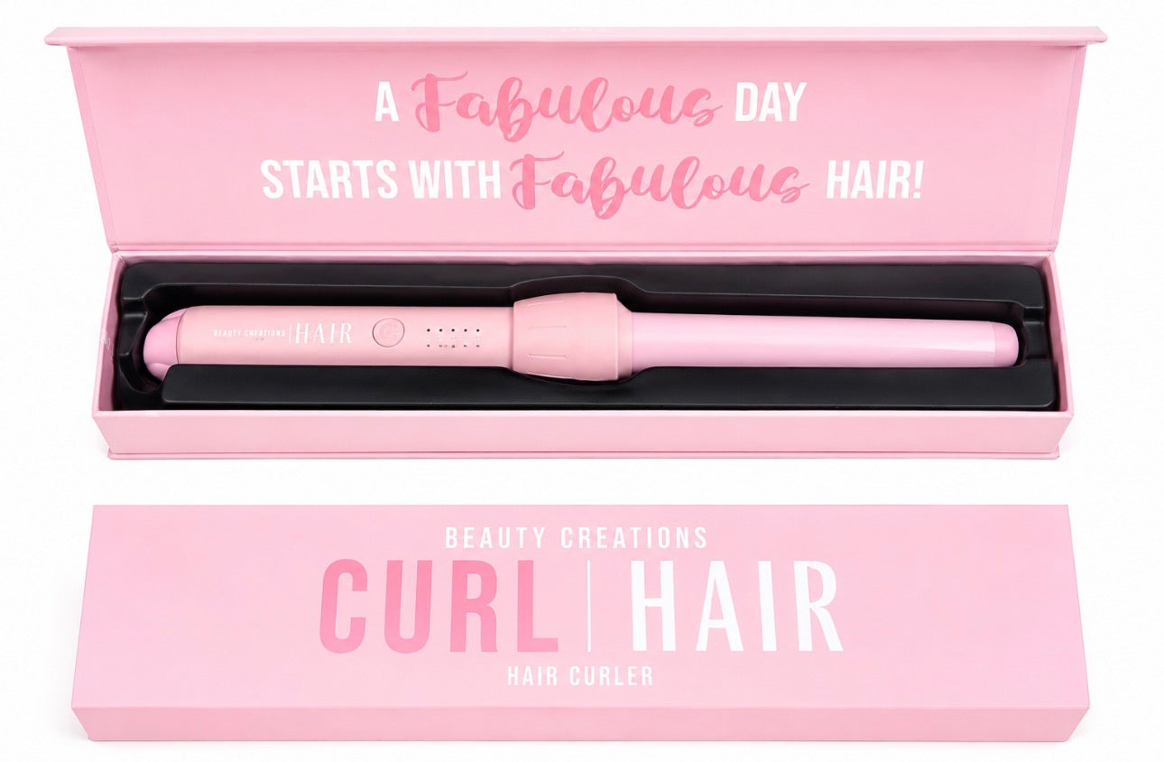 Beauty Creations Curl Hair 1-Inch Curling Iron - Pink