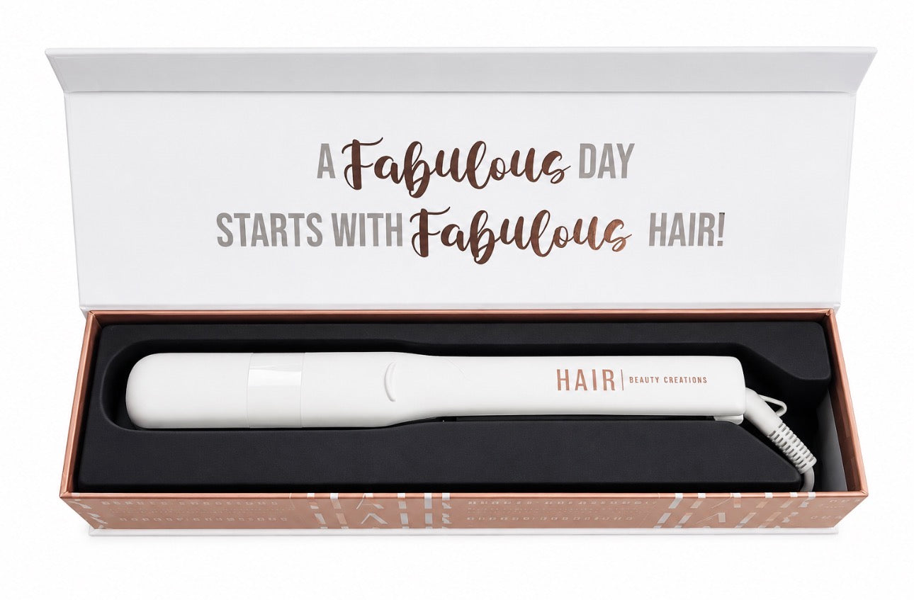 Beauty Creations Hair Flat Iron 1.25-Inch - White
