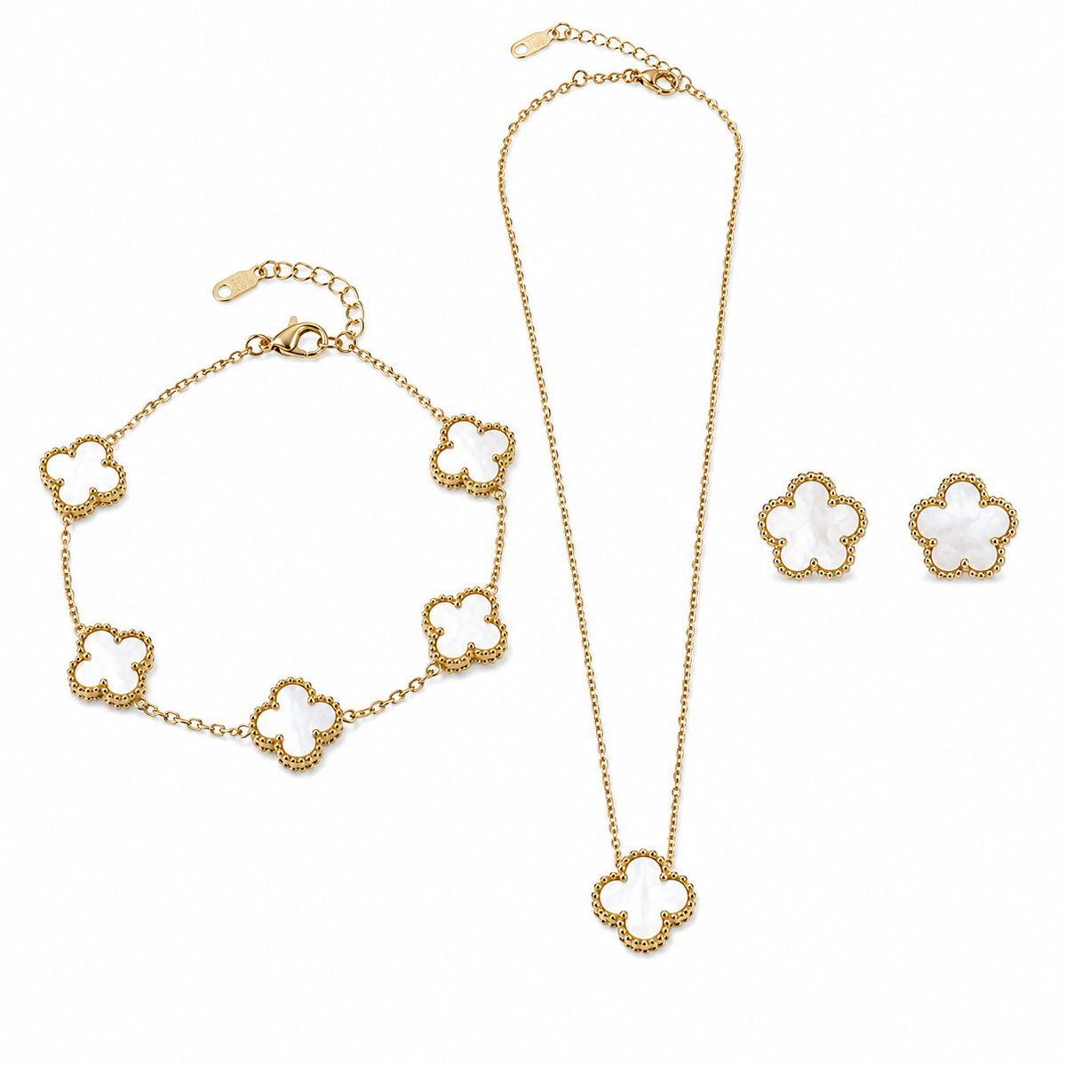 White Clover Jewelry Set