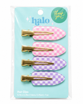 Checkered Hair Clips Set of 4