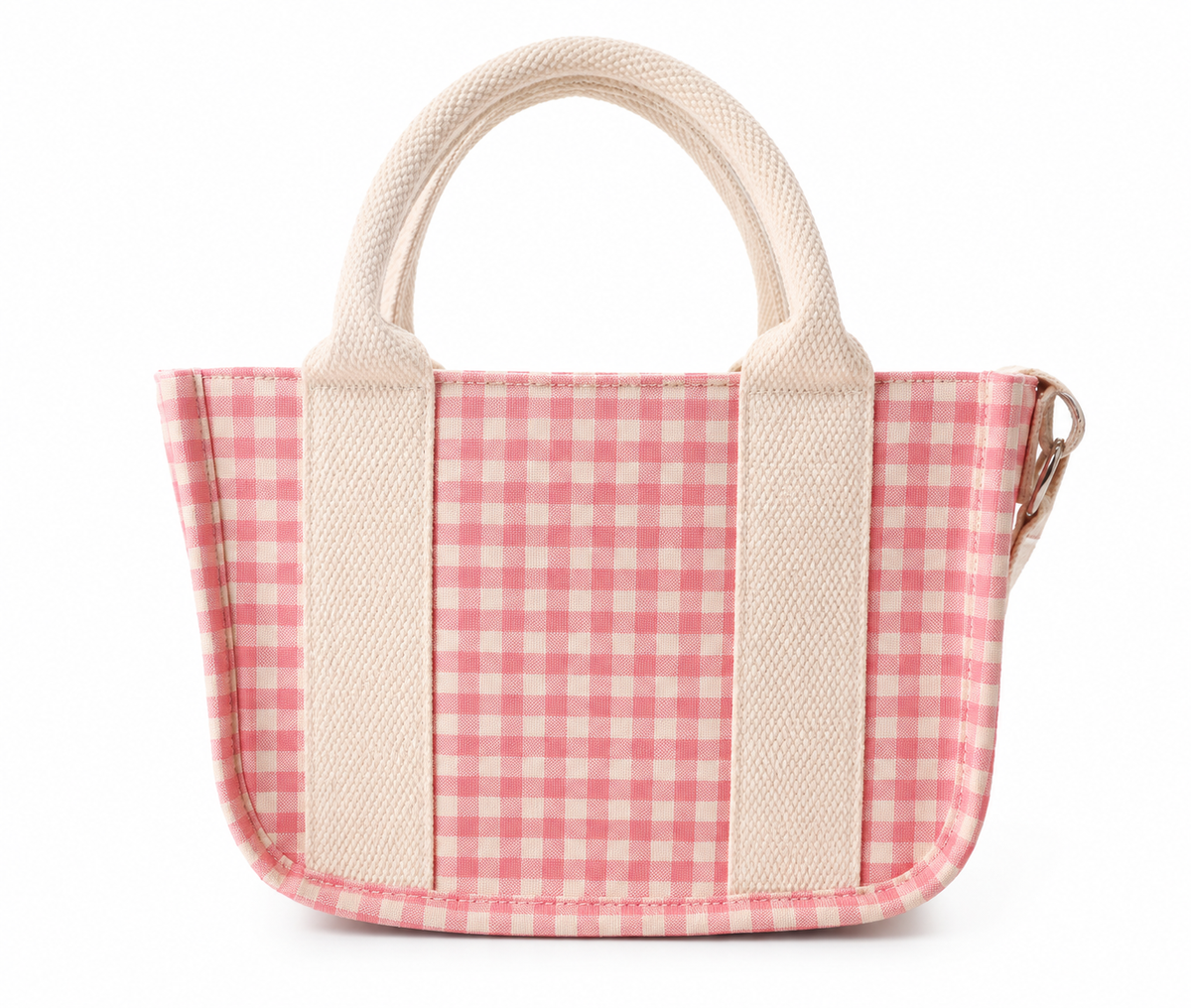 Pink Gingham Mini Tote Bag