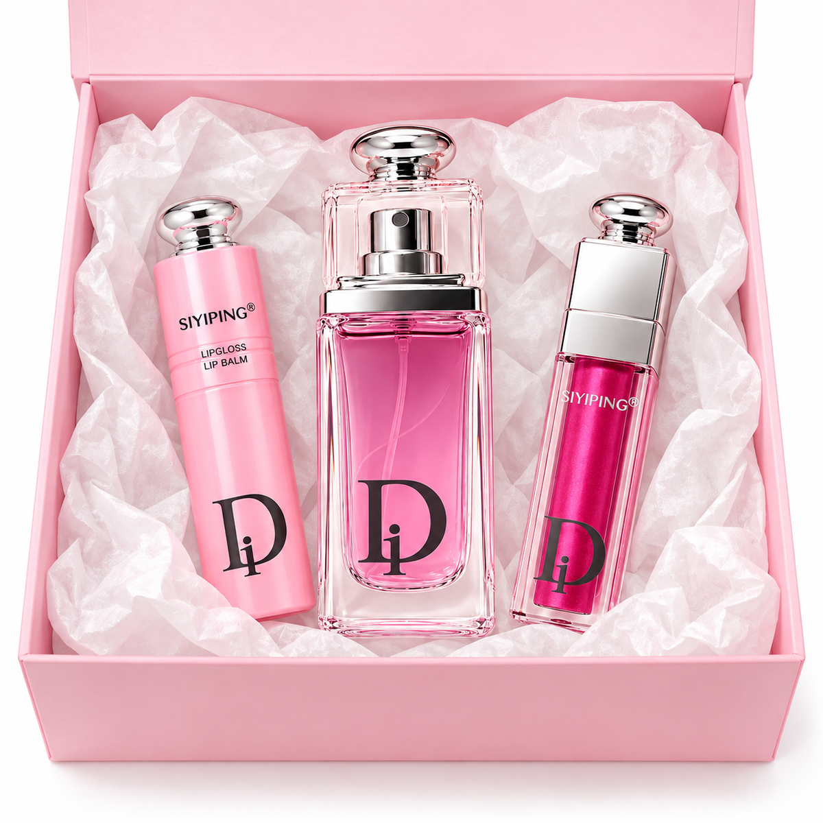 Siyiping 3-in-1 Perfume, Lip Gloss & Lip Balm Set