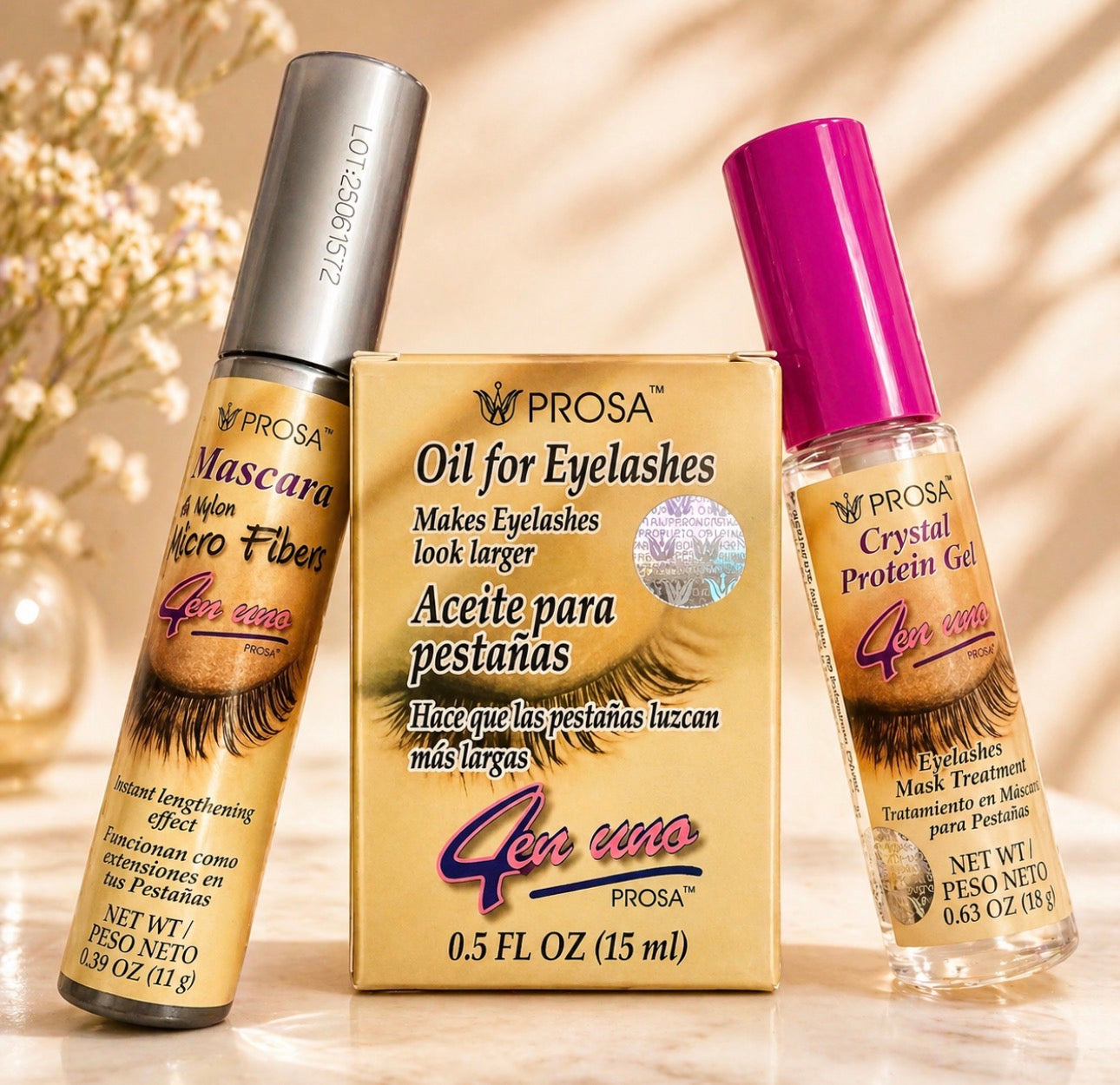 PROSA Cosmetics 3-in-1 Lash Set