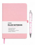 Lydtick Pink Ruled Notebook & Bow Pen Set