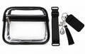 Stadium Approved Clear Purse with Black Trimming